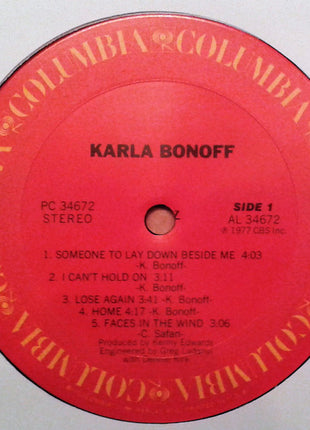 Karla Bonoff : Karla Bonoff (LP, Album, Pit)