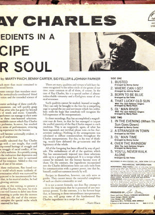 Ray Charles : Ingredients In A Recipe For Soul (LP, Album, Mono)