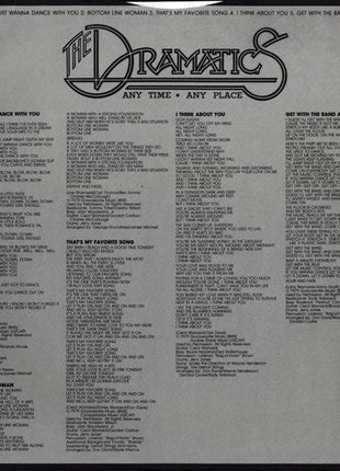 The Dramatics : Any Time Any Place (LP, Album)