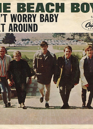 The Beach Boys : Don't Worry Baby / I Get Around (7", Single, Scr)