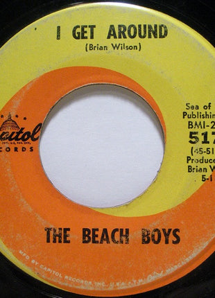 The Beach Boys : Don't Worry Baby / I Get Around (7", Single, Scr)