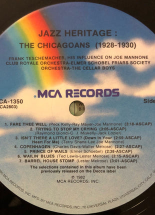 Various : The Chicagoans, The Austin High Gang 1928 - 1930 (LP, Comp)