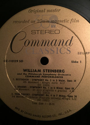 William Steinberg And The Pittsburgh Symphony Orchestra : Command Performances Volume 2 (LP, Album, Comp, Gat)