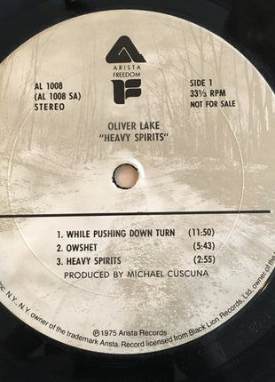 Oliver Lake : Heavy Spirits (LP, Album, Promo)