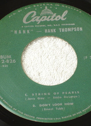 Hank Thompson and His Brazos Valley Boys : Hank! (Part 2) (7", EP)