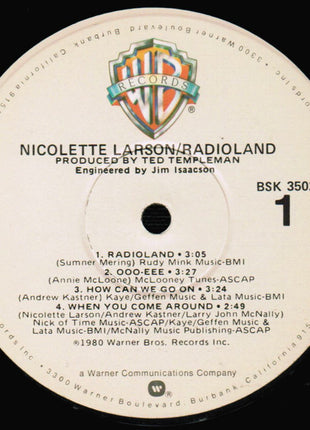 Nicolette Larson : Radioland (LP, Album, Win)