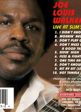 Joe Louis Walker : Live At Slim's Volume 1 (CD, Album)