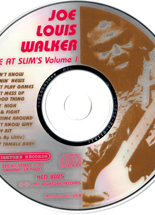 Joe Louis Walker : Live At Slim's Volume 1 (CD, Album)