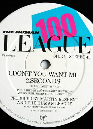 The Human League : Don't You Want Me (12", Single)