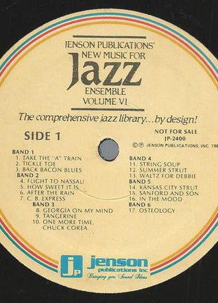 Various : New Music For Jazz Ensemble - Volume VI (LP, Album, Comp, Promo)