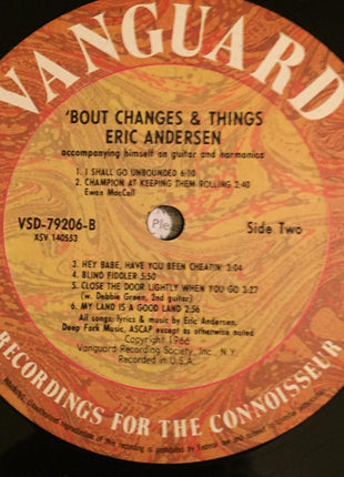 Eric Andersen (2) : 'Bout Changes & Things (LP, Album, RE)