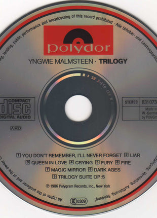 Yngwie J. Malmsteen* : Trilogy (CD, Album)