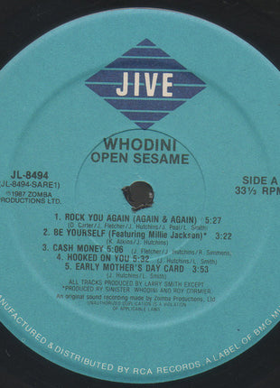 Whodini : Open Sesame (LP, Album)