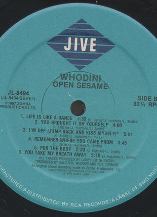 Whodini : Open Sesame (LP, Album)