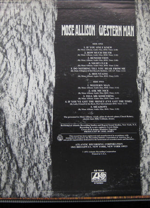 Mose Allison : Western Man (LP, Album, RE, PR )
