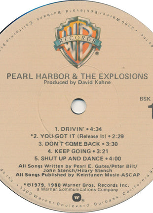 Pearl Harbor And The Explosions : Pearl Harbor And The Explosions (LP, Album, Jac)