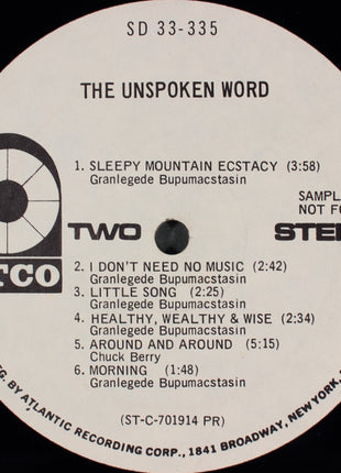The Unspoken Word : The Unspoken Word (LP, Album, Promo)
