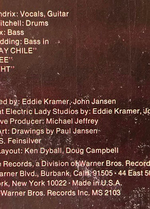 Jimi Hendrix : War Heroes (LP, Album, Ter)