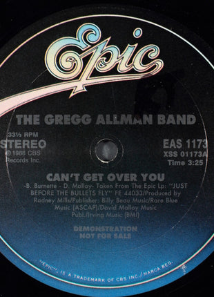 The Gregg Allman Band : Can't Get Over You (12", Promo)