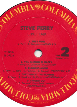 Steve Perry : Street Talk (LP, Album, Pit)