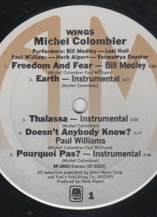 Michel Colombier : Wings (LP, Album, RE)