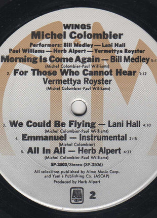 Michel Colombier : Wings (LP, Album, RE)