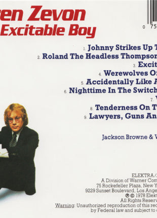 Warren Zevon : Excitable Boy (CD, Album, RE)