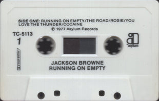 Jackson Browne : Running On Empty (Cass, Album, RE)