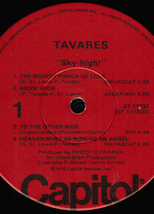 Tavares : Sky-High! (LP, Album, Win)