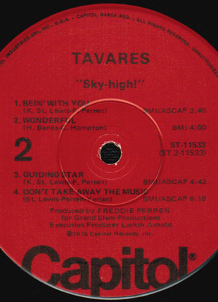 Tavares : Sky-High! (LP, Album, Win)