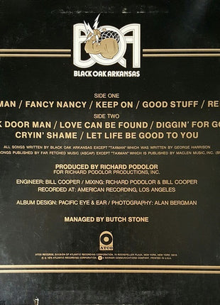 Black Oak Arkansas : Ain't Life Grand (LP, Album, Pre)