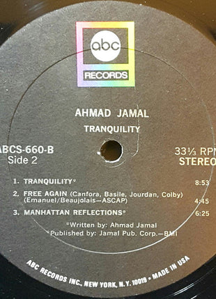 Ahmad Jamal : Tranquility (LP, Album)