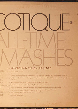 Various : Cotique All-Time Smashes  (LP, Comp, Mono)