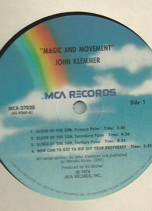 John Klemmer : Magic And Movement (LP, Album, RE)