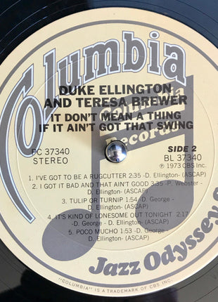 Duke Ellington & Teresa Brewer : It Don't Mean A Thing If It Ain't Got That Swing (LP, Album, RE, RM)