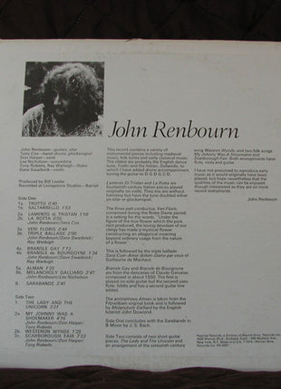 John Renbourn : The Lady And The Unicorn (LP, Album, Ter)